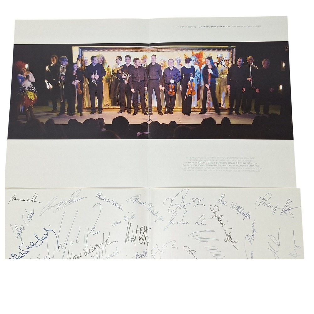 Vienna‎ State Opera Wagner Ring Cycle for Children Signed Program 2007 Cast
